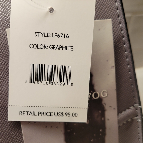 London Fog Gray Purse, Handbag, nwt - Picture 3 of 8